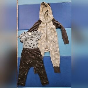 Toddler 18-24 Bundle Star Wars Planet Space Hanna Andersson Bunny Panda Tea Zip